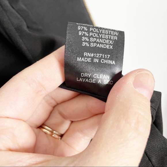 Badgley Mischka Black Peplum Runway Fitted Jacket Exposed Zip 4 - Picture 5 of 8